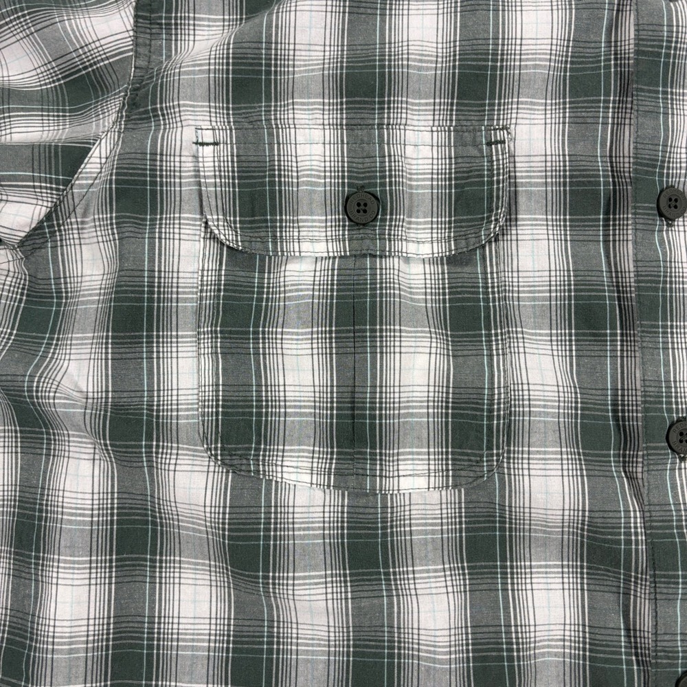 Red Head Button Down Shirt Mens 2XL Green Plaid Short Sleeve - Picture 3 of 10